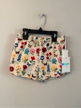 Show Me Your Mumu French Floral Cream Swim Trunks
